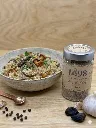 Mise en situation culinaire de Sel à l'Ail Noir