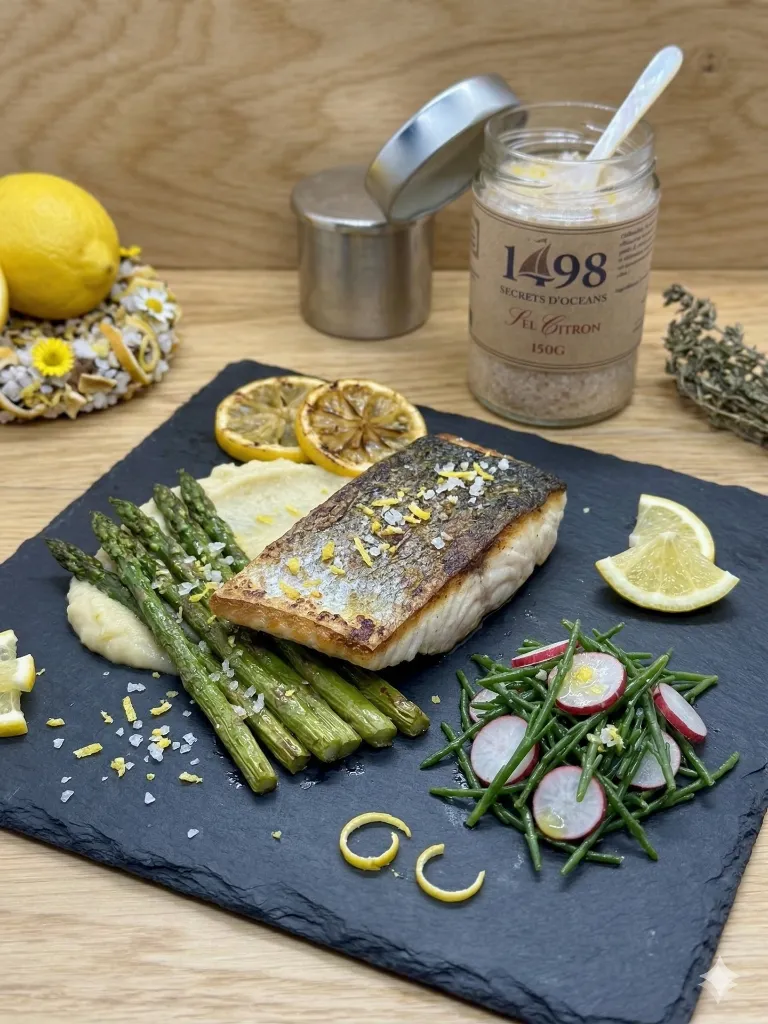 Mise en situation culinaire de Sel Citron