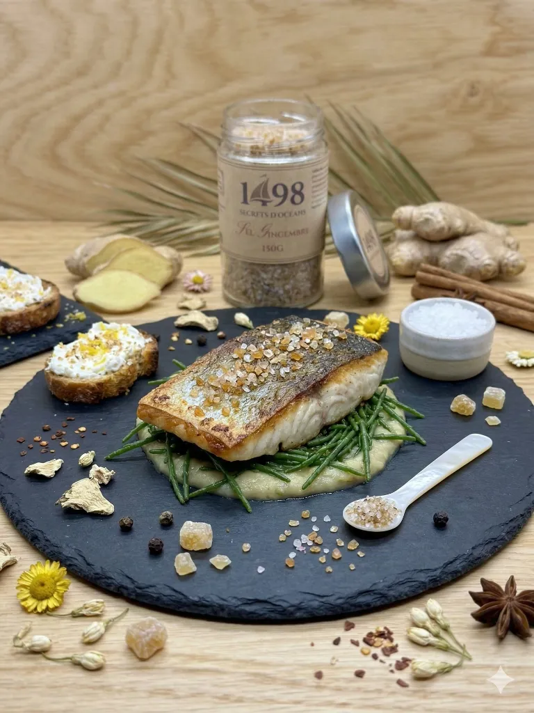 Mise en situation culinaire de Sel Gingembre