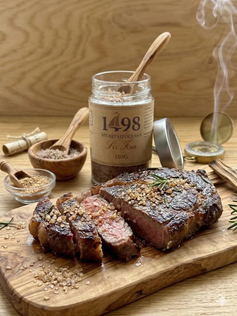 Mise en situation culinaire de Sel Fumé