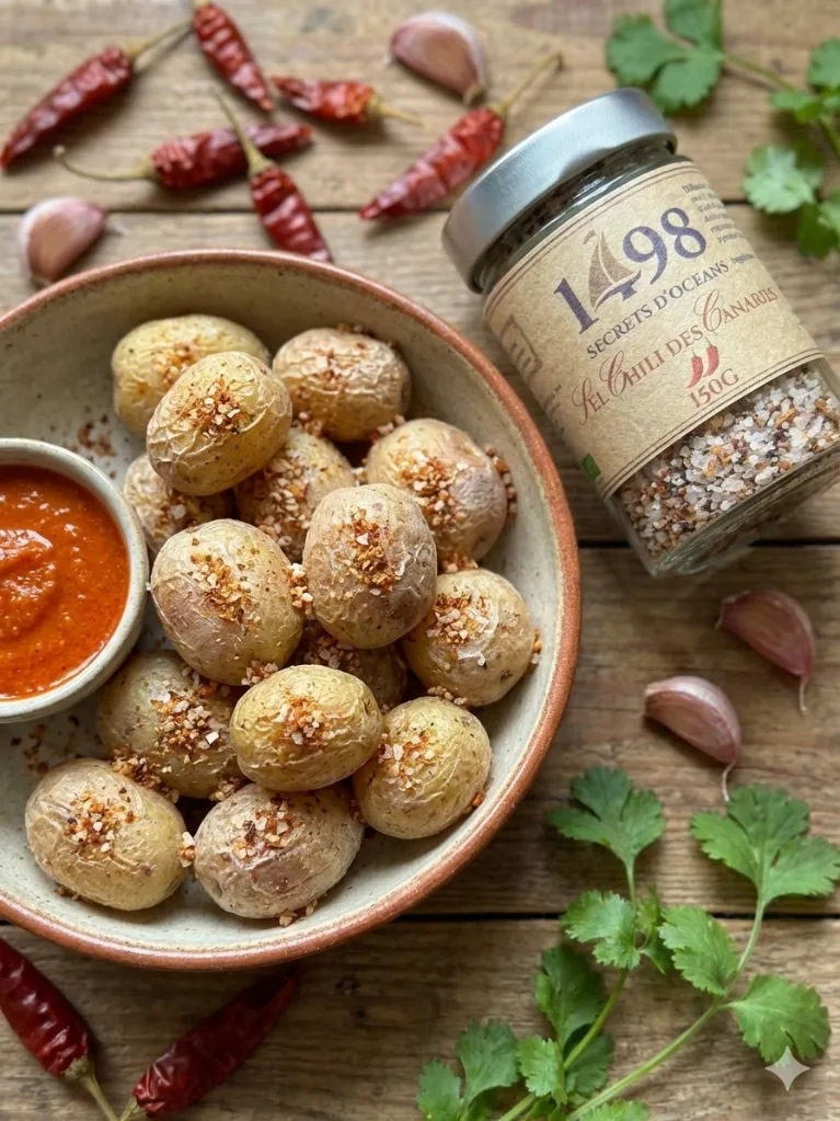 Mise en situation culinaire de Sel Chili des Canaries