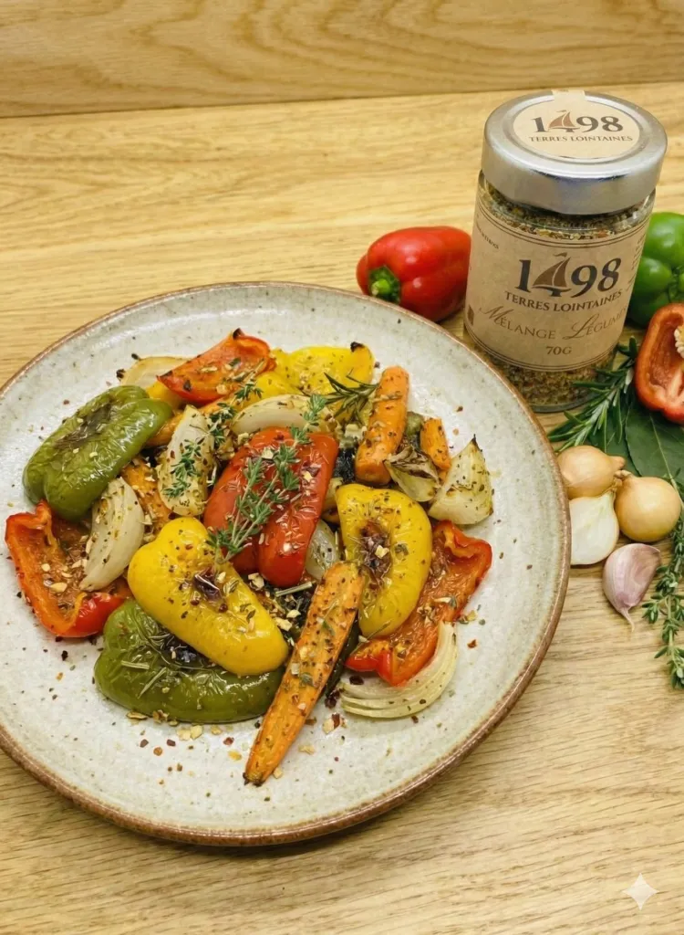 Mise en situation culinaire de Mélange Légumes