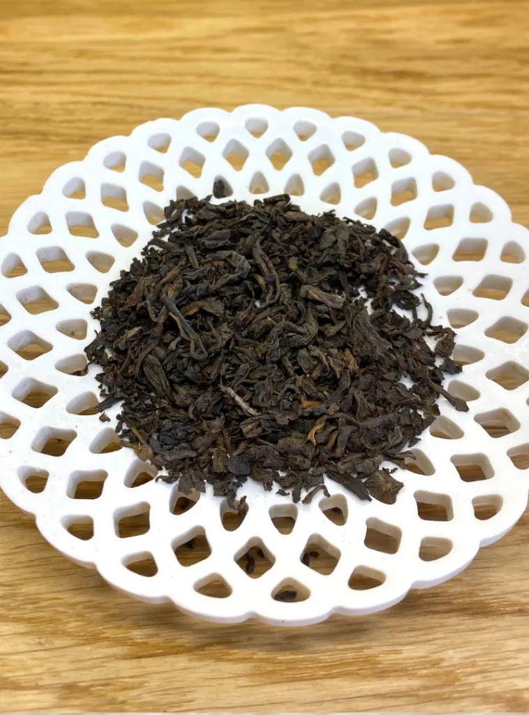 Gros plan sur Thé Rouge Pu Erh Yunnan