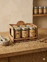 Mise en situation décorative du Présentoir 1498 à 6 pots