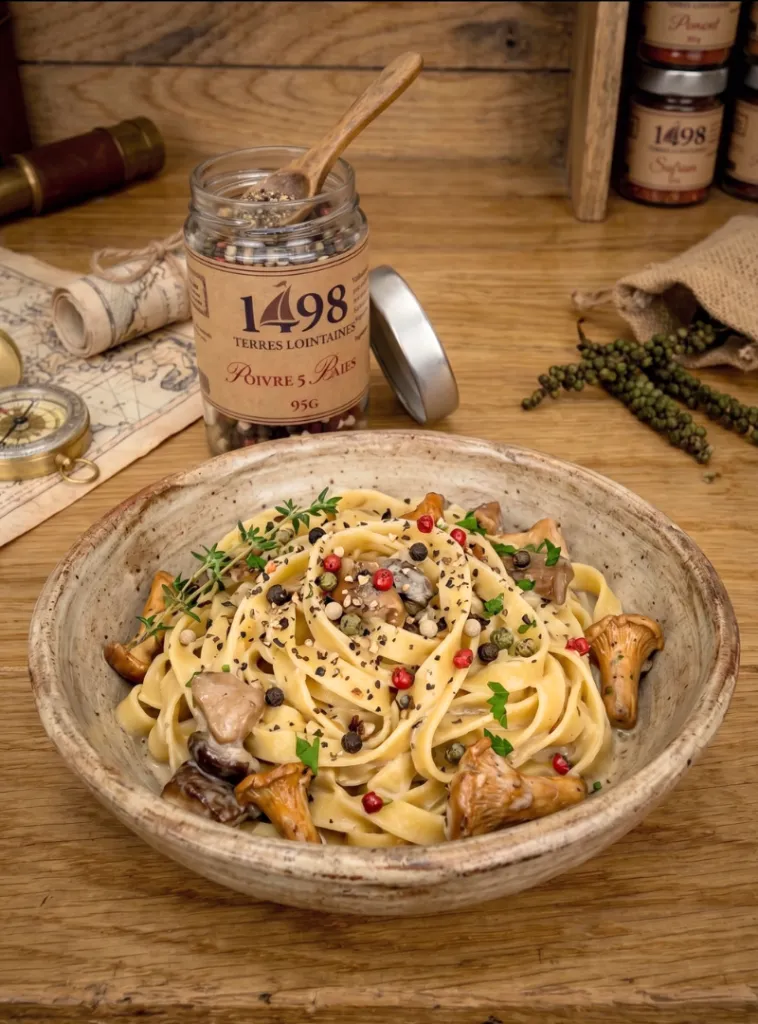 Mise en situation culinaire de Poivre 5 Baies