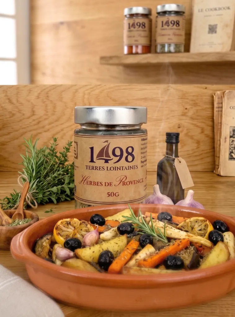 Mise en situation culinaire de Herbes de Provence