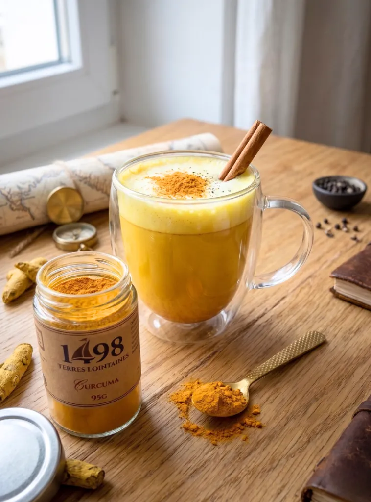 Mise en situation culinaire de Curcuma