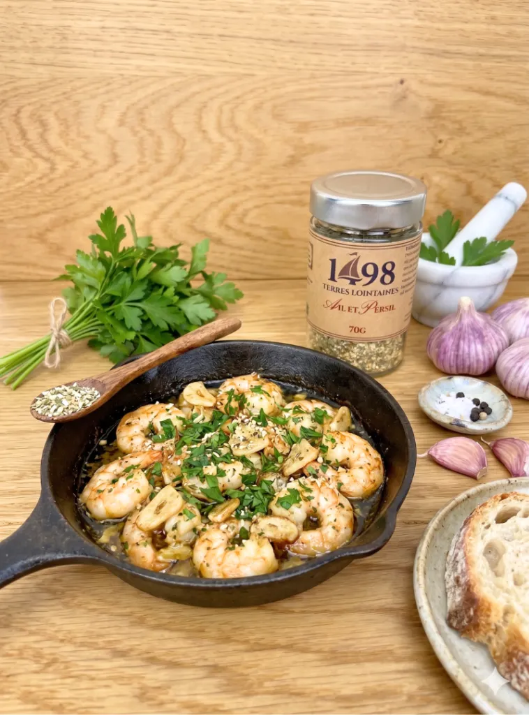 Mise en situation culinaire de Ail et Persil