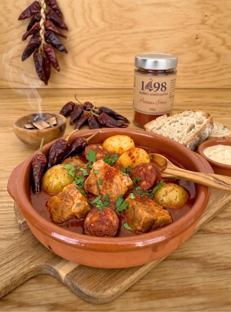 Mise en situation culinaire de Paprika épicé