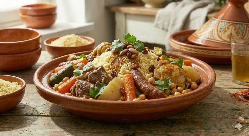 Mise en situation culinaire de Ras El Hanout