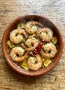 Mise en situation culinaire de Mélange Pil Pil Gambas