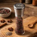 Moulin à Épices Premium en Verre et Inox – Mécanisme Céramique