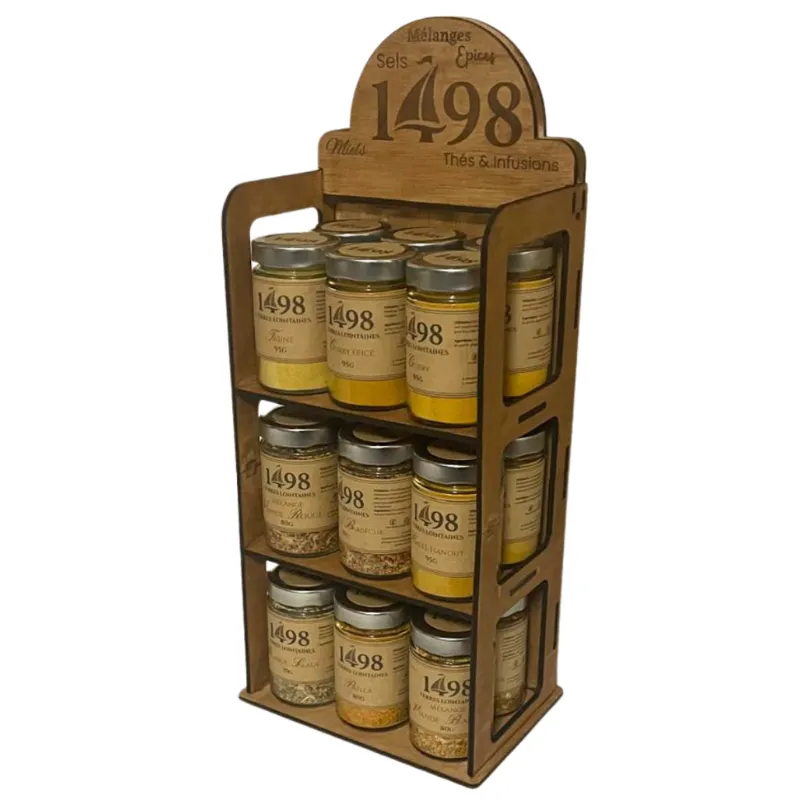 Le Présentoir "1498" – L'Écrin Officiel de la Collection – Capacité 18 Pots