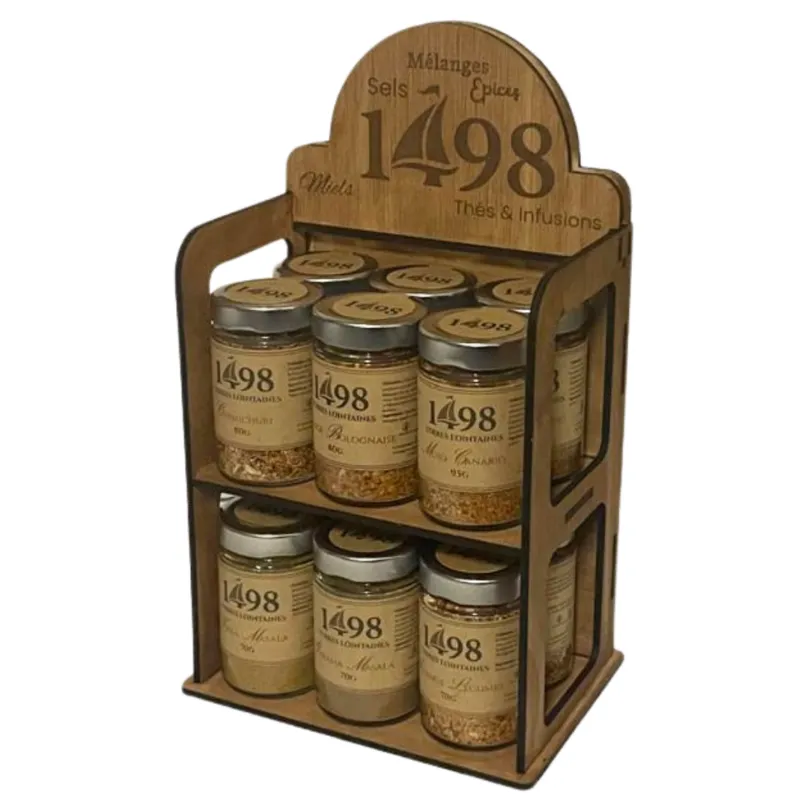 Le Présentoir "1498" – L'Écrin Officiel de la Collection – Capacité 12 Pots
